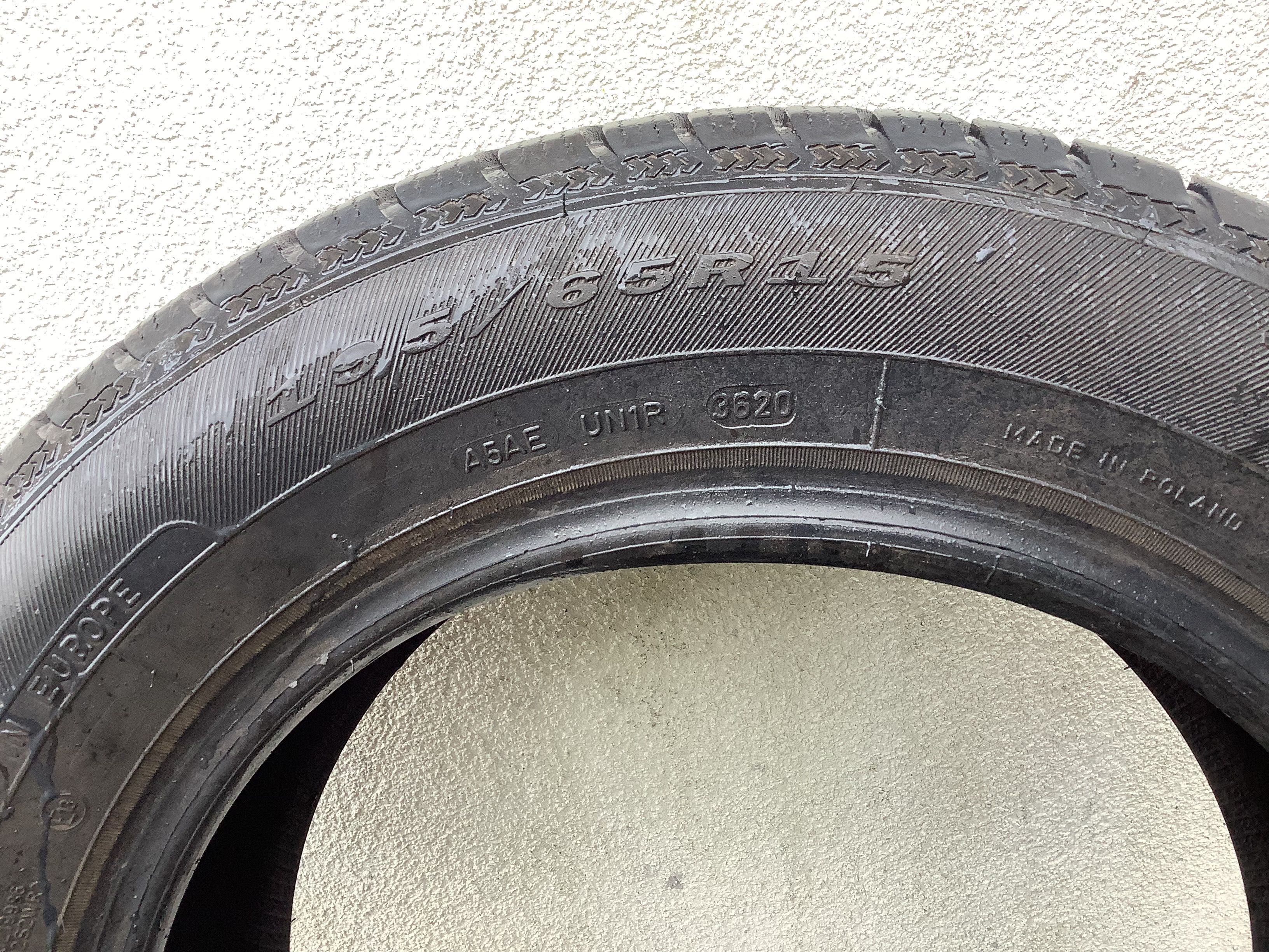 DĘBICA 195/65r15 2szt opony zimą zimowe 5.5mm 2020r