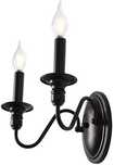2 lampy Czarny kinkiet ścienny, industrialna lampa w stylu vintage