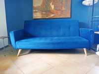 Kanapa sofa granatowa rozkładana