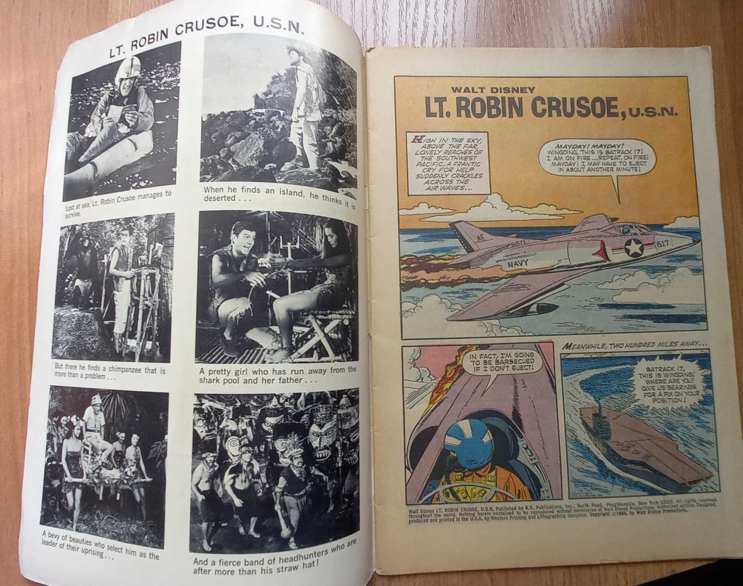 Walt Disney: Lt. Robin Crusoe, U.S.N. - komiks z 1966