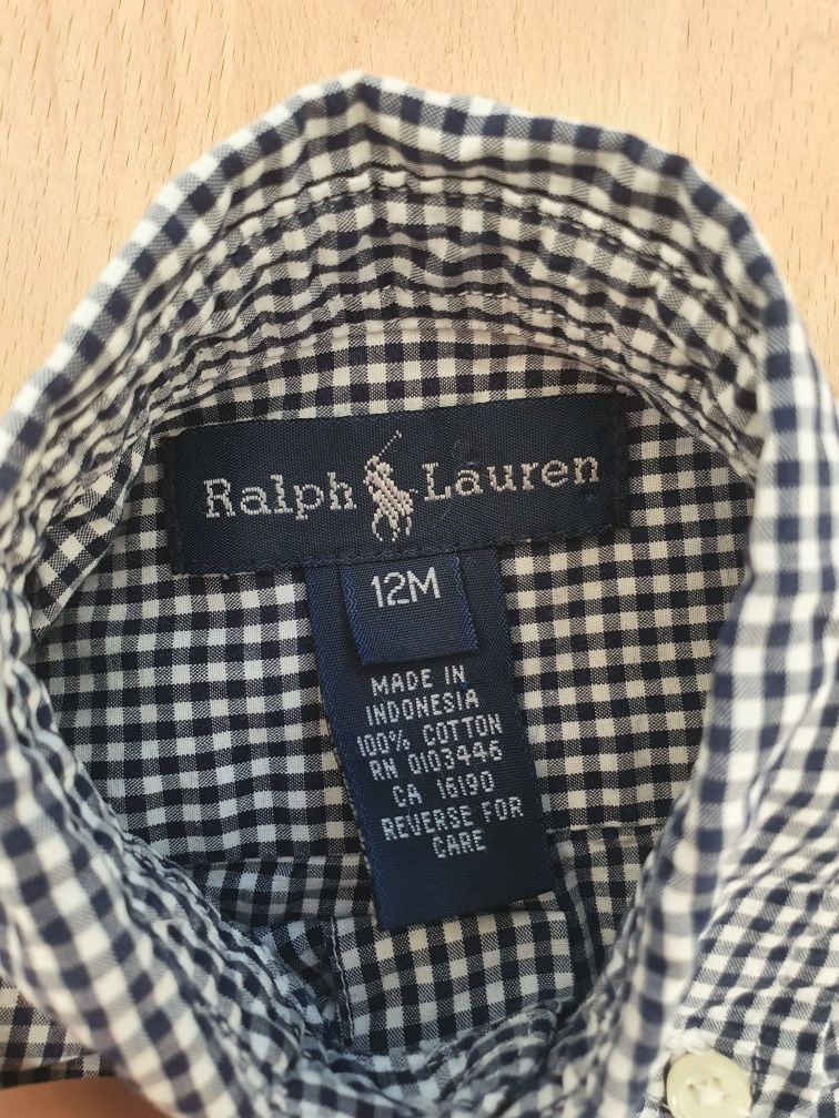 Koszula Ralph Lauren r.80 (12m) dla chłopca na krótki rękaw