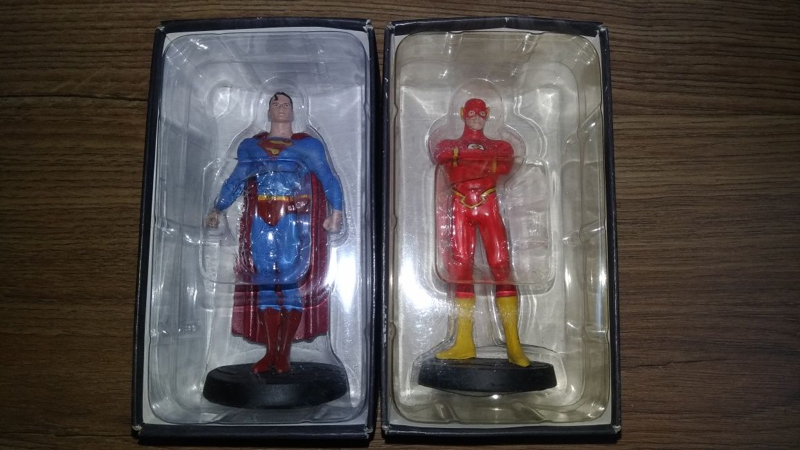 Superman e Flash - figuras eaglemoss (chumbo)