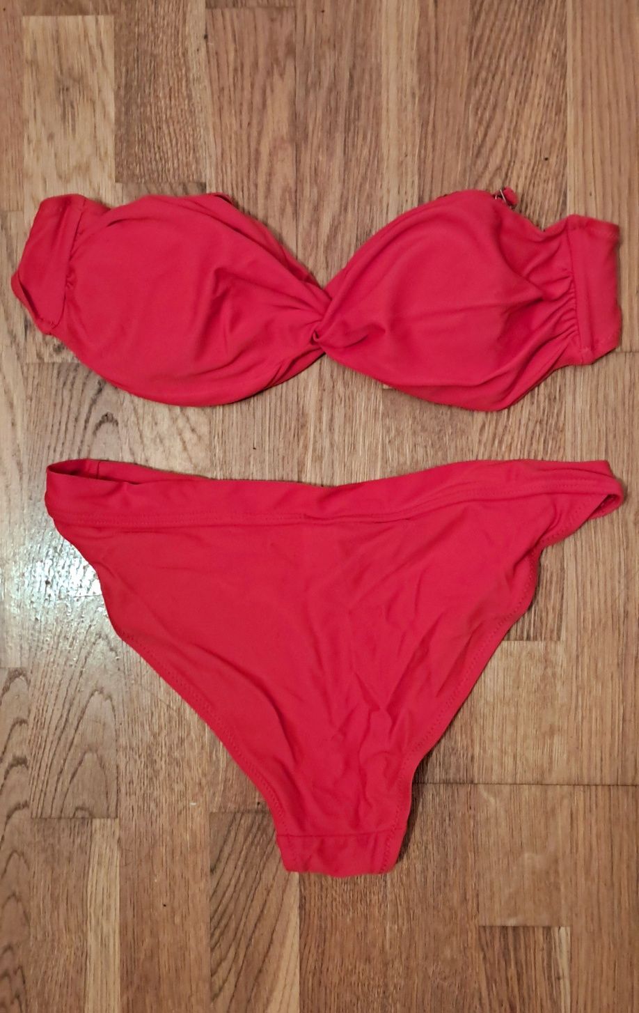 Czerwone bikini strój kąpielowy S