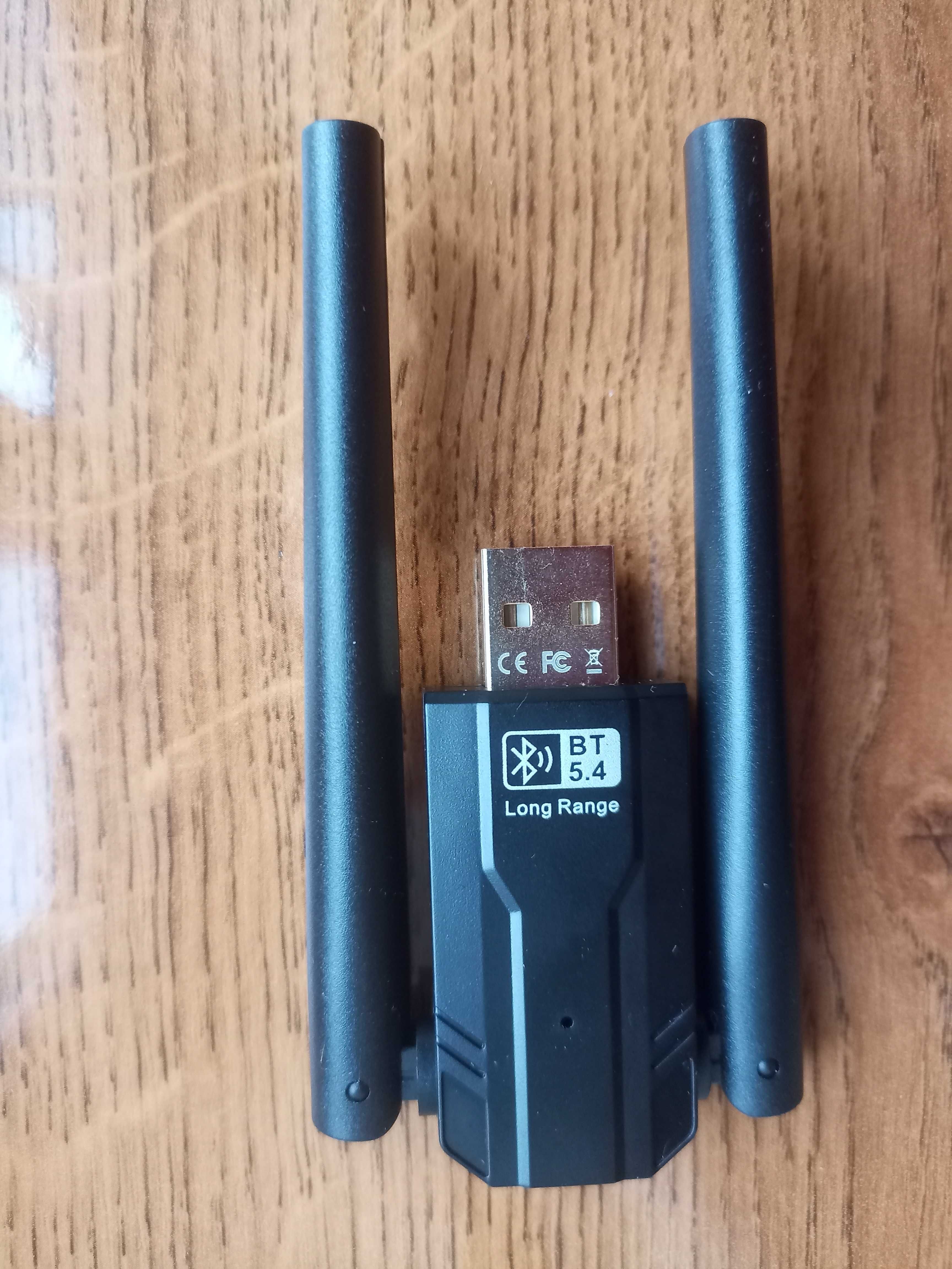 Адаптер USB Bluetooth с двумя антеннами. Версия 5.4
