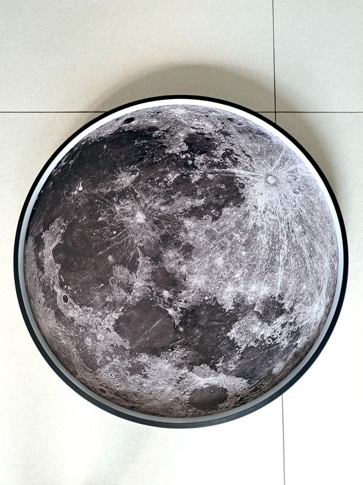 Lampa LED KSIĘŻYC MOON 3D Sufitowa Ścienna Kinkiet Plafon 60cm +