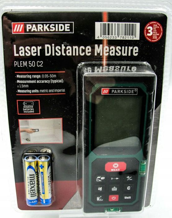 ОРИГ електронна рулетк GERMAN 50м Parkside PLEM 50/дальномер/электронн