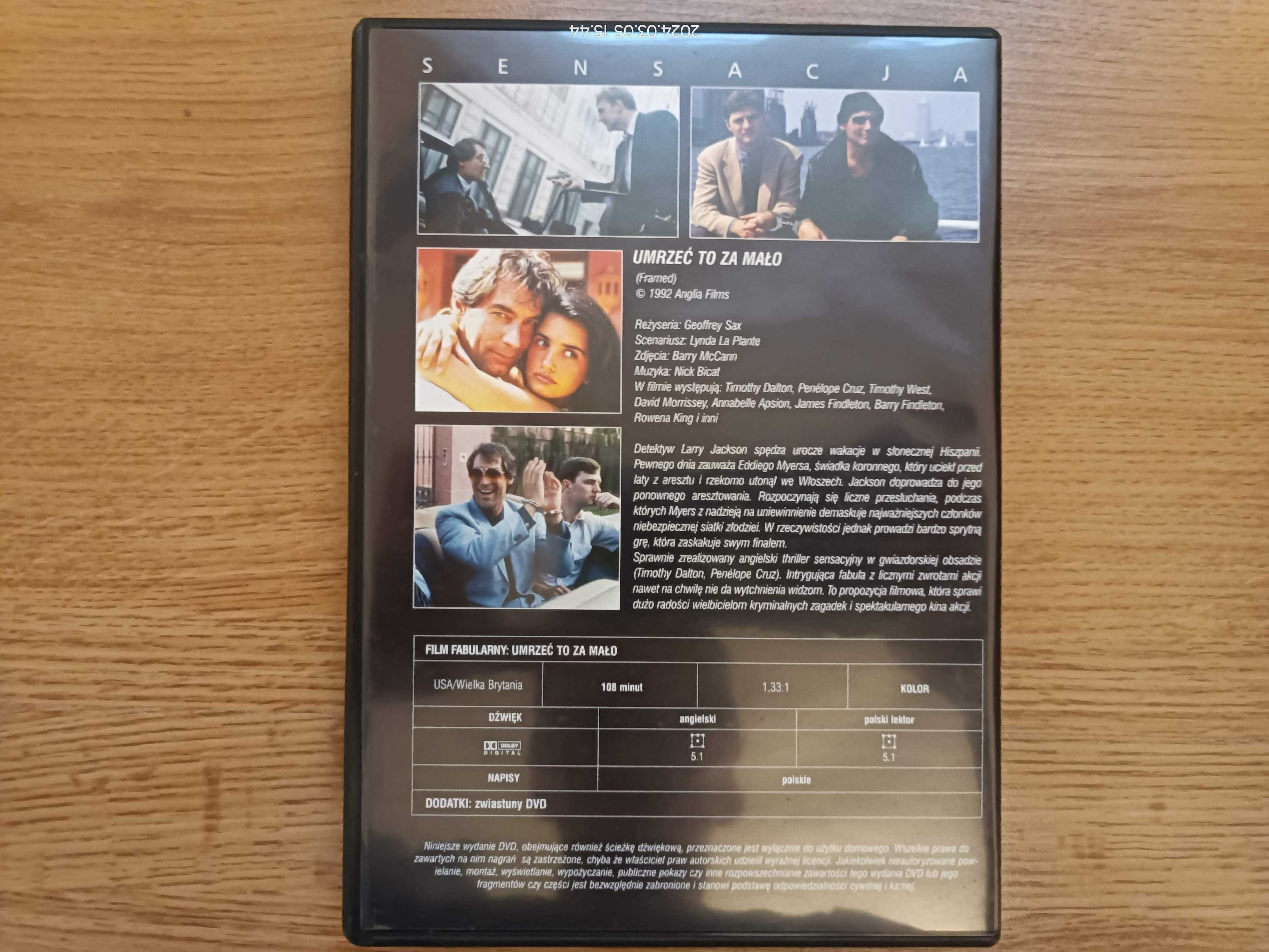 Umrzeć to za mało 007 DVD Video Lektor pl