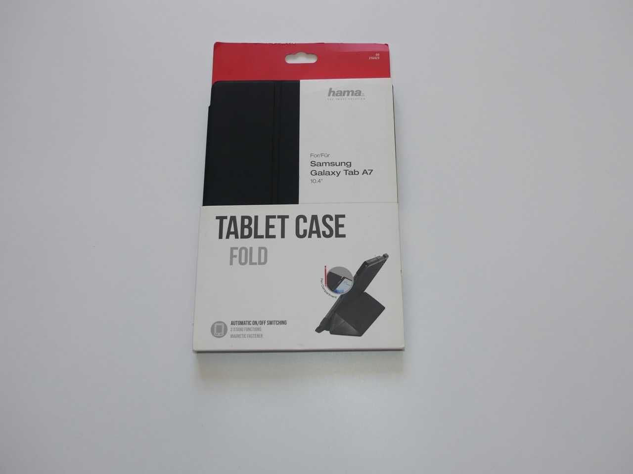 Etui Składane Samsung Galaxy Tab A7 10,4 Nowe na magnes czarne, rysik