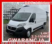Fiat DUCATO L4H3 MAXI GWARANCJA klima 2.3jtd 150km, kamera tempomat  MAXI,GWARANCJA, L4H3, 2.3-150KM, klima, tempomat, kamera, czujniki pdc