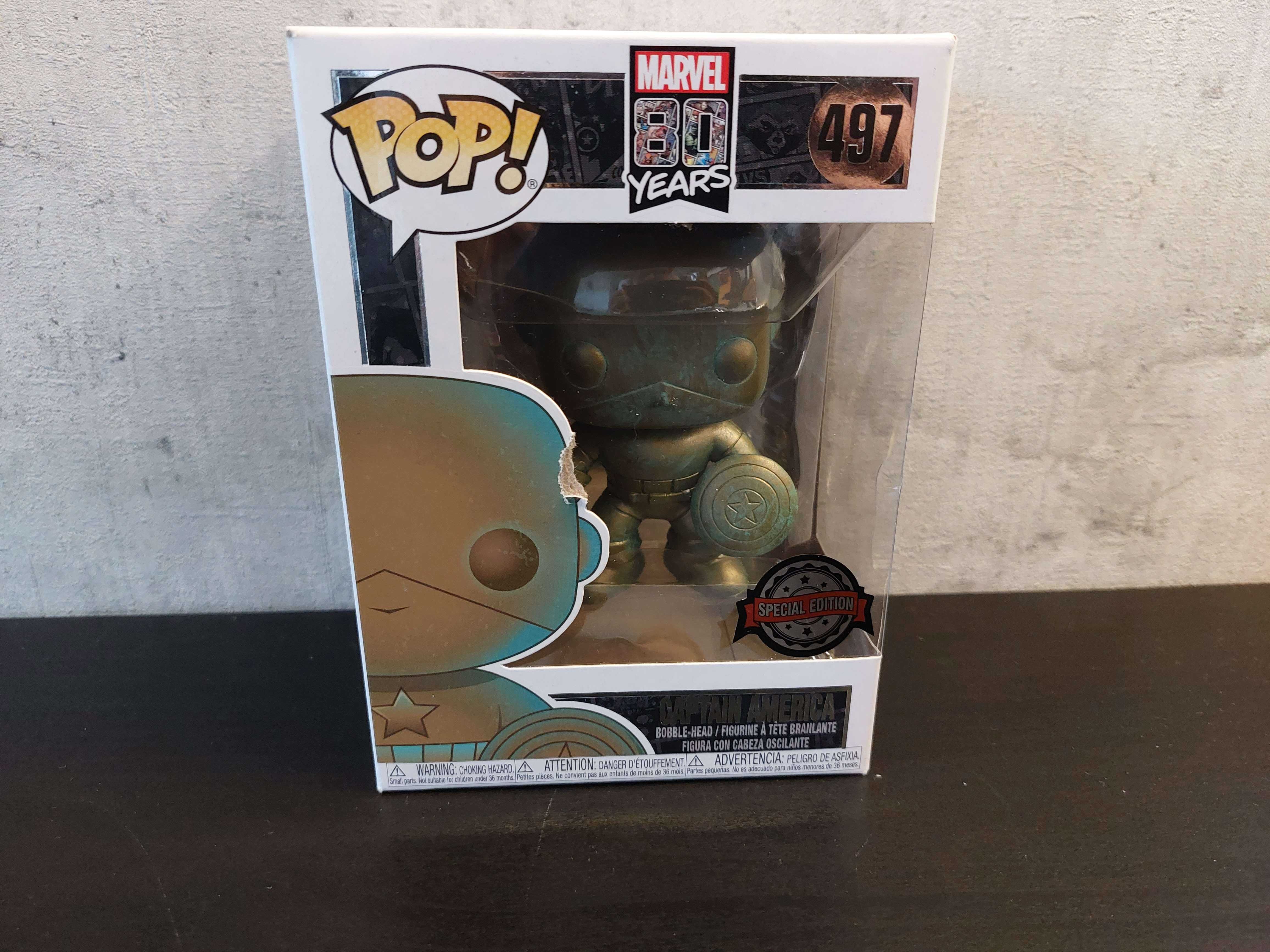 FunkoPOP! Marvel #497 Captain America Patynowa Edycja