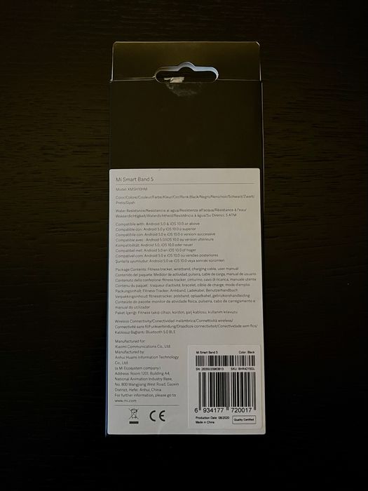 Mi band 5 (sem a pulseira)