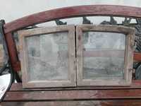 Stare okno rama okienna dwie sztuki loft retro na lustro.
