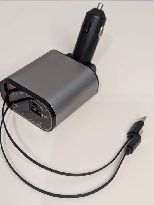 Автомобільна швидка зарядка 4в1 SUPER FAST CHARGE 120W