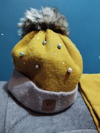 Komplet zimowy czapka i komin
