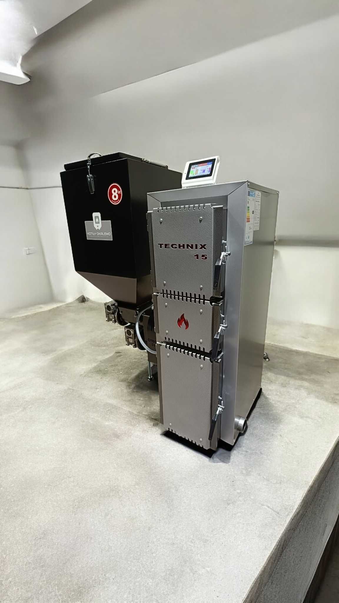 Kocioł Technix PellLux na pellet 15 kW piec z dotacją 5 klasa