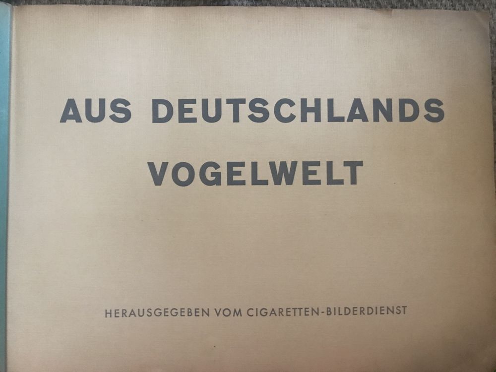 Stary niemiecki album przyrodniczy - ptasi, 1932
