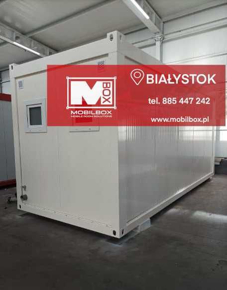 kontener sanitarny, kontener z prysznicem i sanitariatem, kontener WC