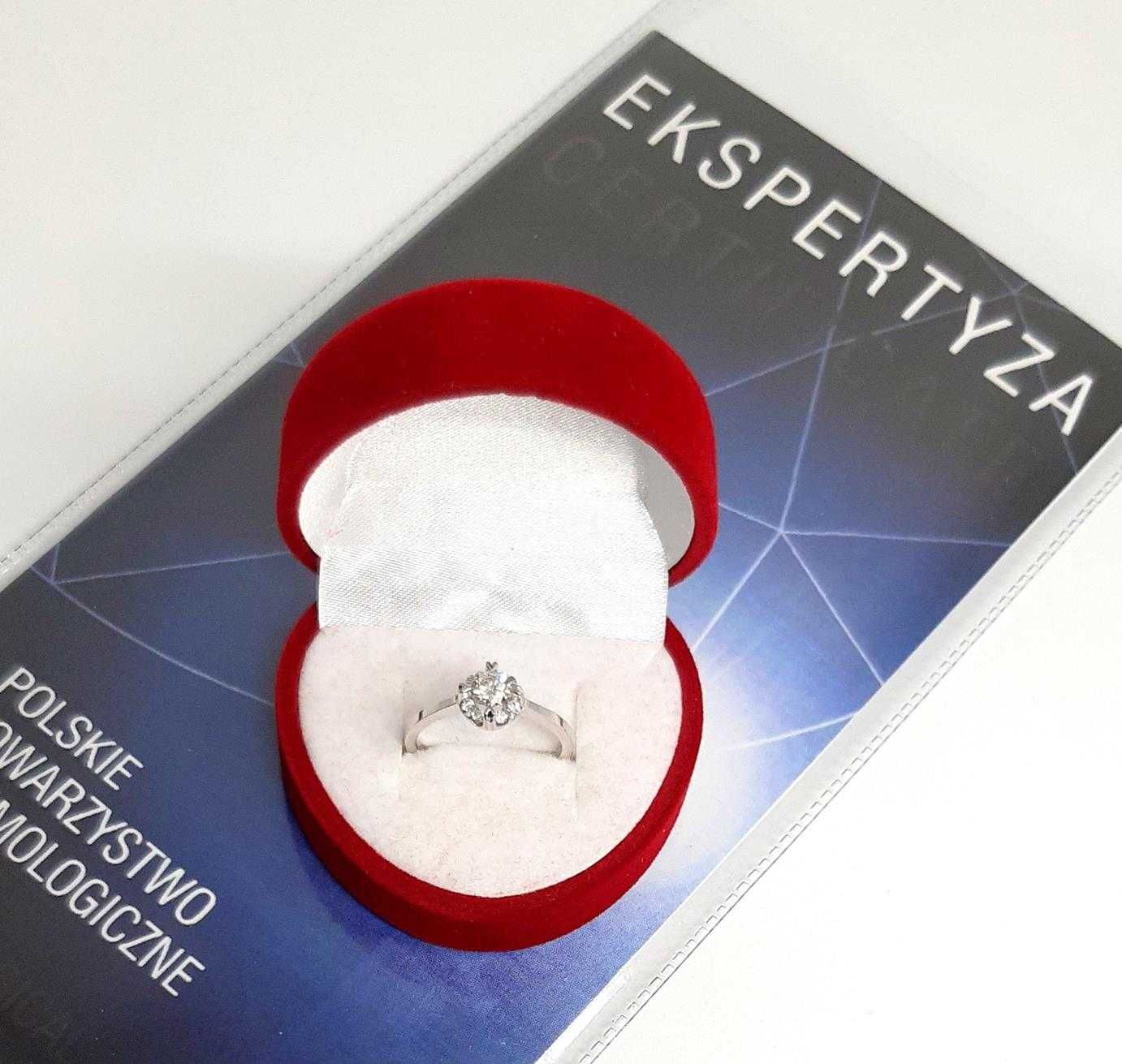 Złoty pierścionek Brylanty 0,40ct PR.750 W:2,93gr r.12 InterSKLEP