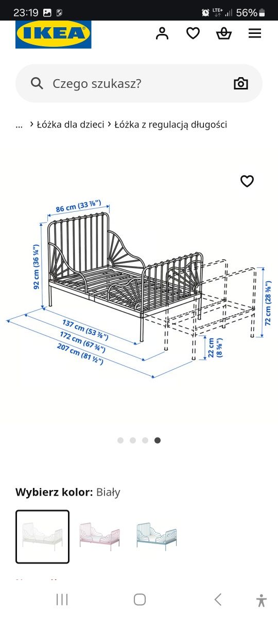 Łóżko IKEA Minnen