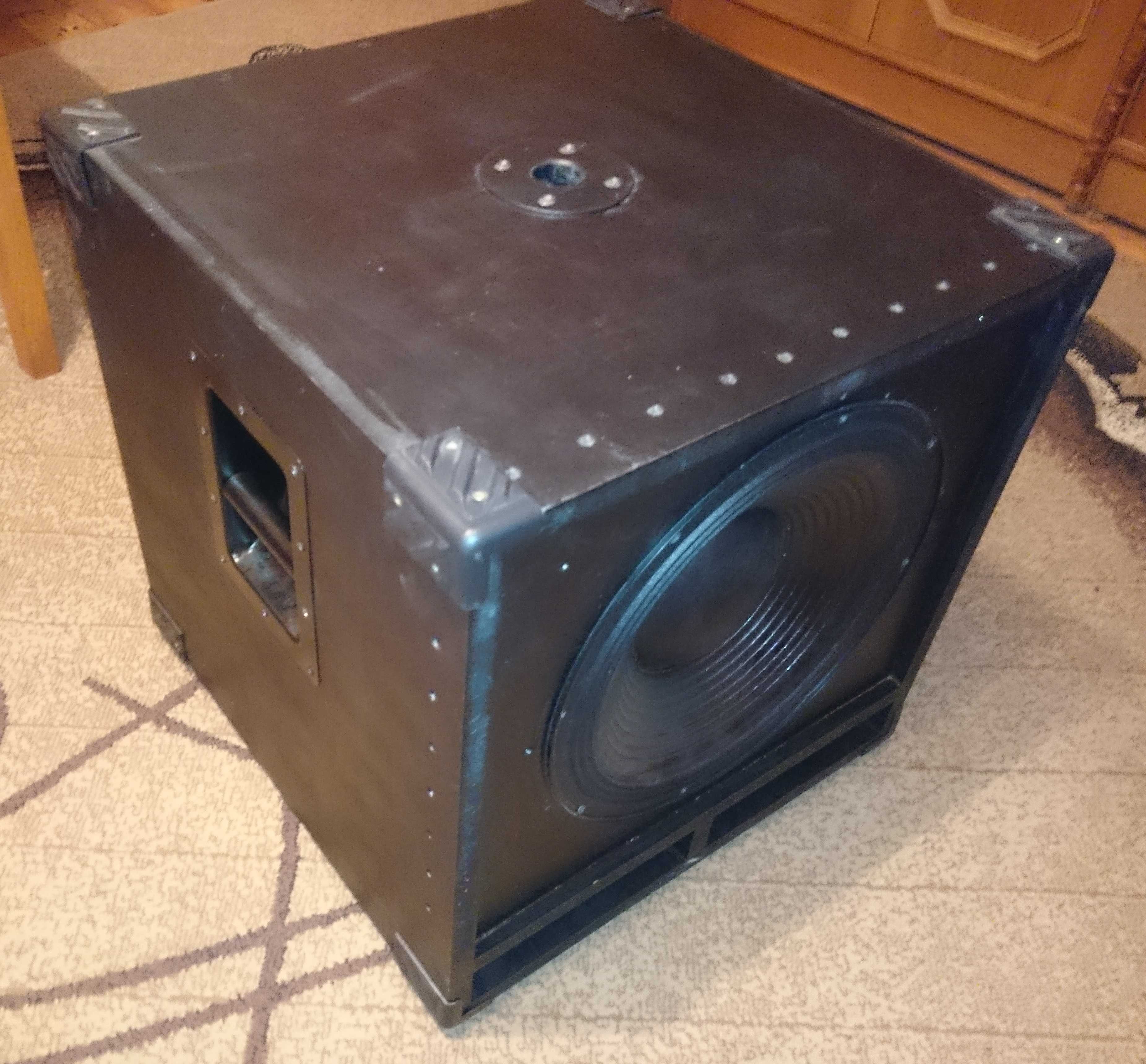 SUBWOOFER Estradowy 1200W 15" cali 38cm RMS Niskotonowy 8ohm  subofer