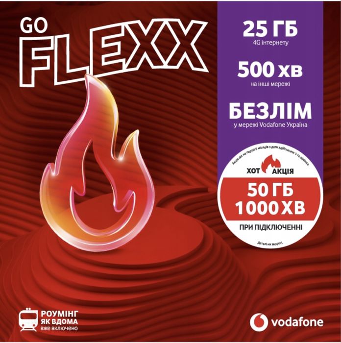 Karta SIM Vodafone ukraińska starter 8GB 500 minut w roamingu