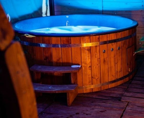 Domek na Mazurach z jacuzzi, sauna, 8 os.  Mrągowo, jezioro 1,2 km