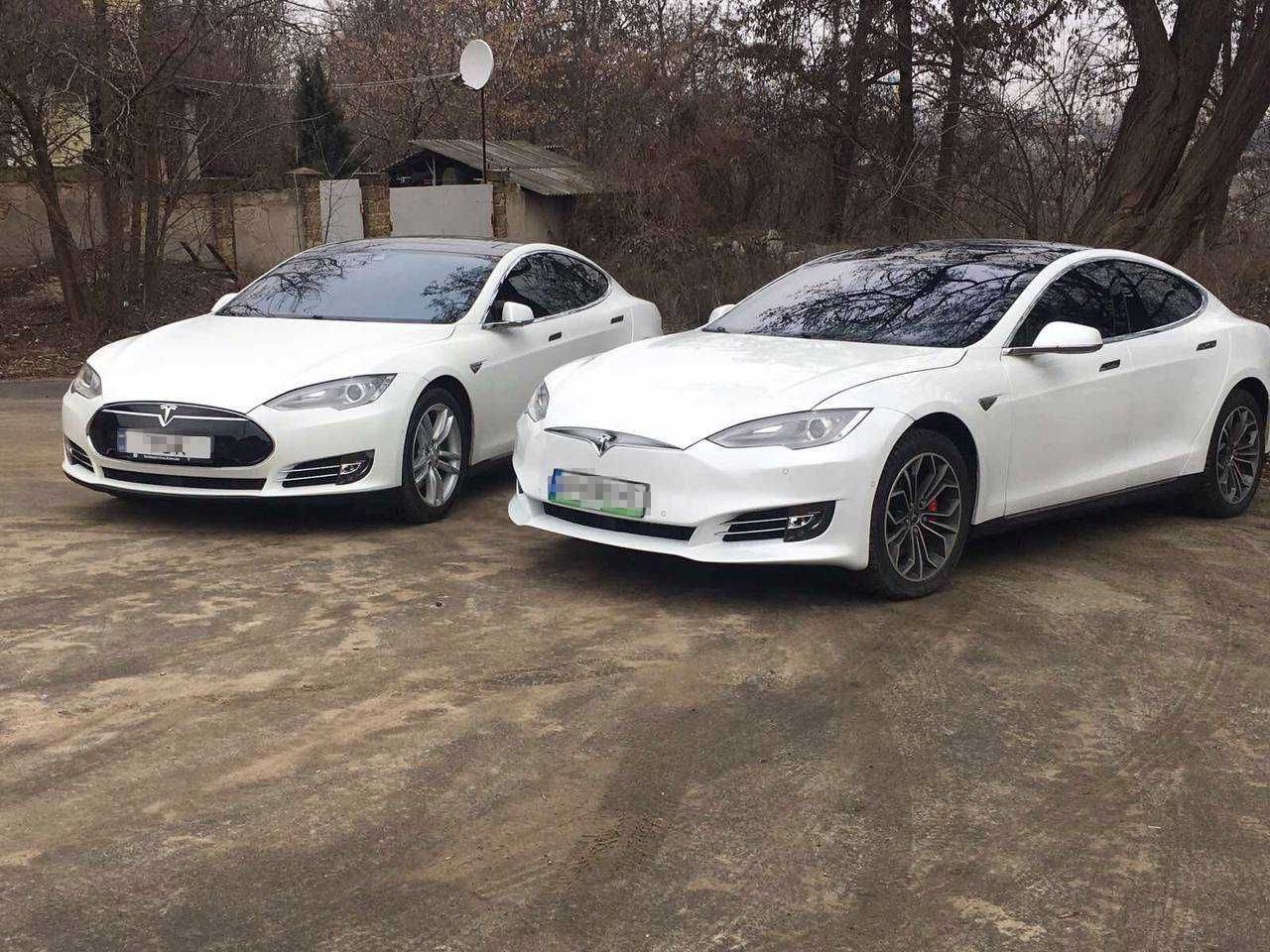 Бампер передній рестайлінг на дорейстайлінг Tesla Model S комплект