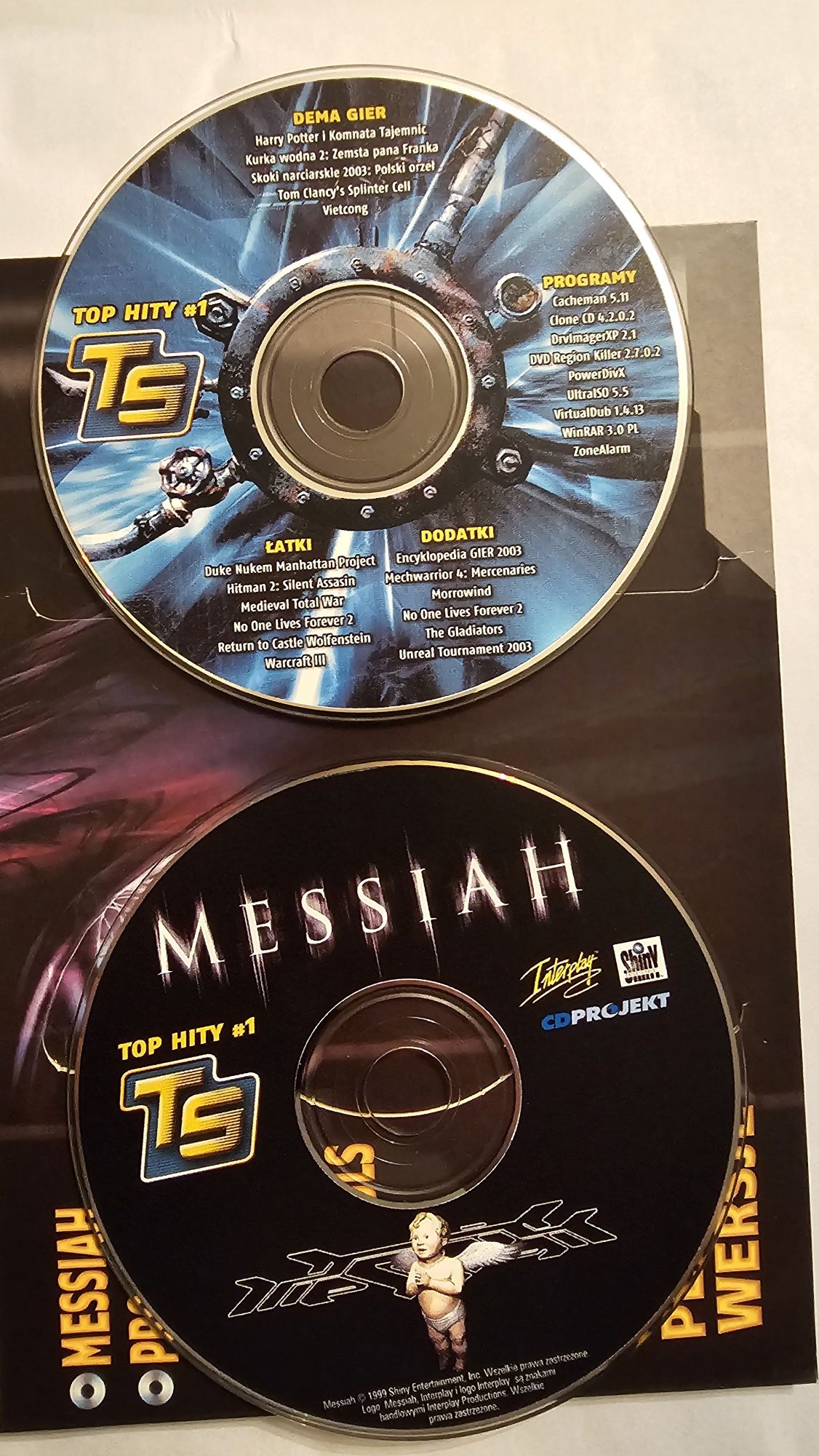 Same płyty z gazety Top Secret  4xCd-Rom . Pełne wersje gier na Pc .
