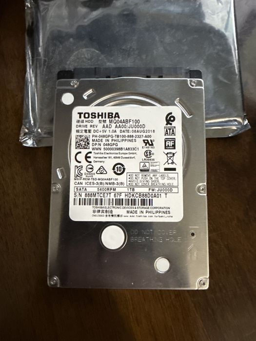 HDD Toshyba 1TB MQ04ABF100