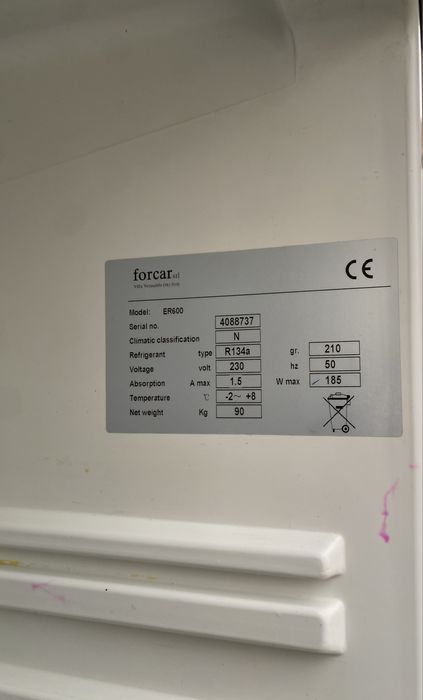 Frigorifico vertical industrial 550 Lt