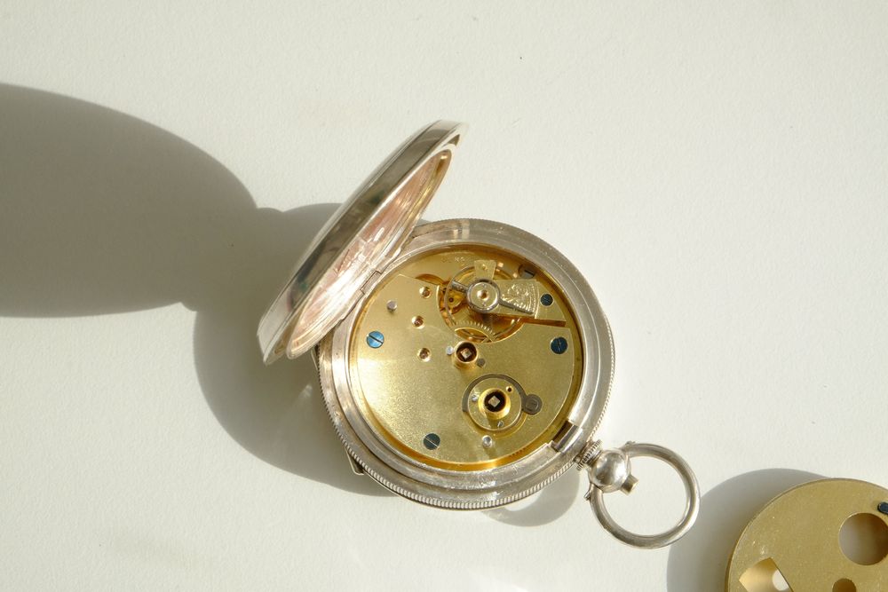 Relógio de Bolso de Prata da Warrington Co-op Society