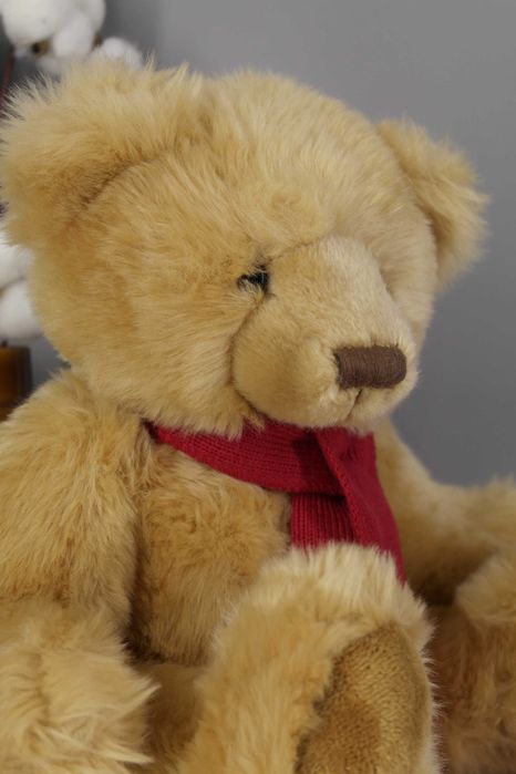 М'яка велика іграшка Ведмежа з шарфом "Лапландія".