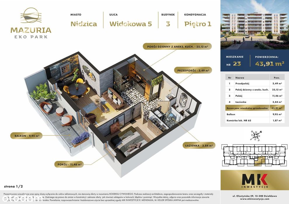 Nowe osiedle MAZURIA EKO PARK w Nidzicy - bud. 3