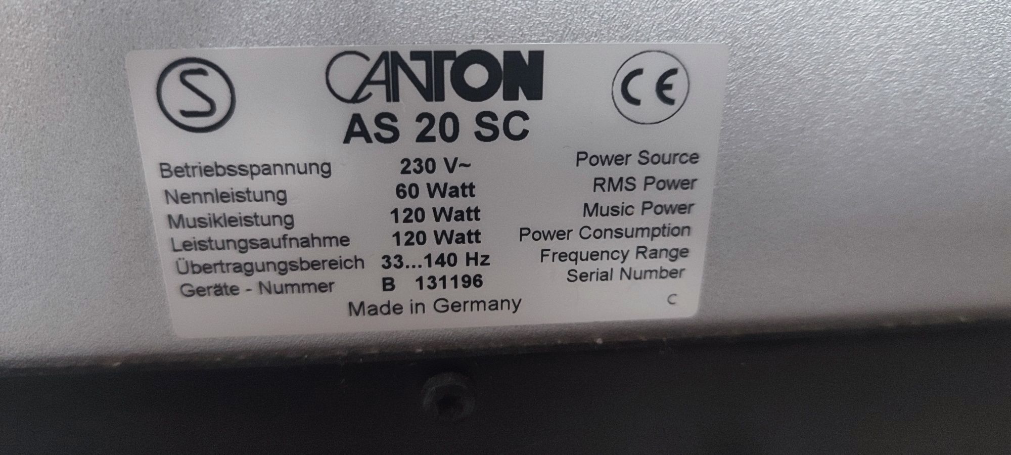 Сабвуфер canton 60-120 watt