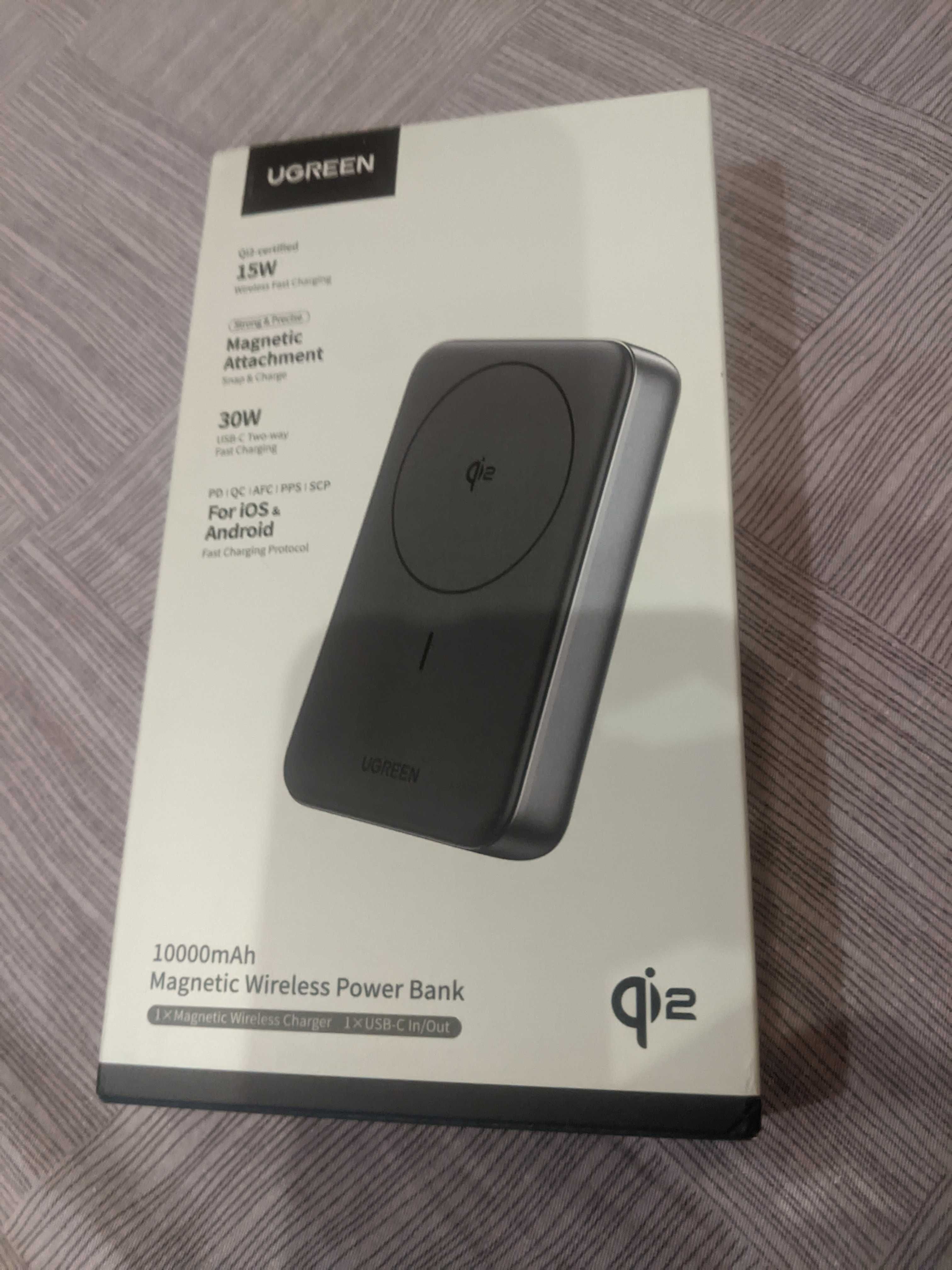Ugreen 10000mAh MagSafe Qi2 15W Wireless 30W Повербанк акумулятор