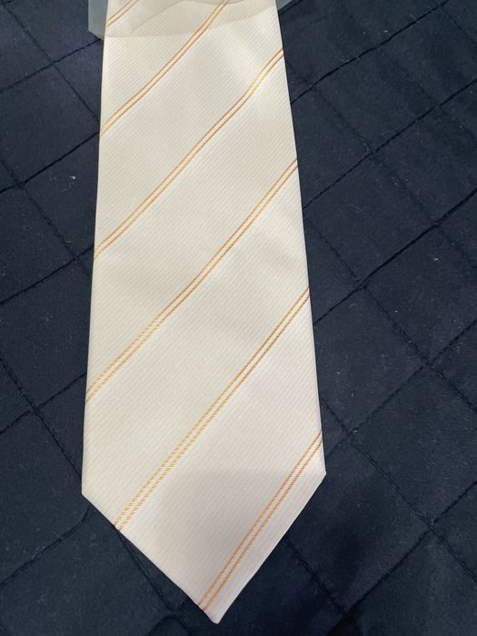 Krawat meski kremowy