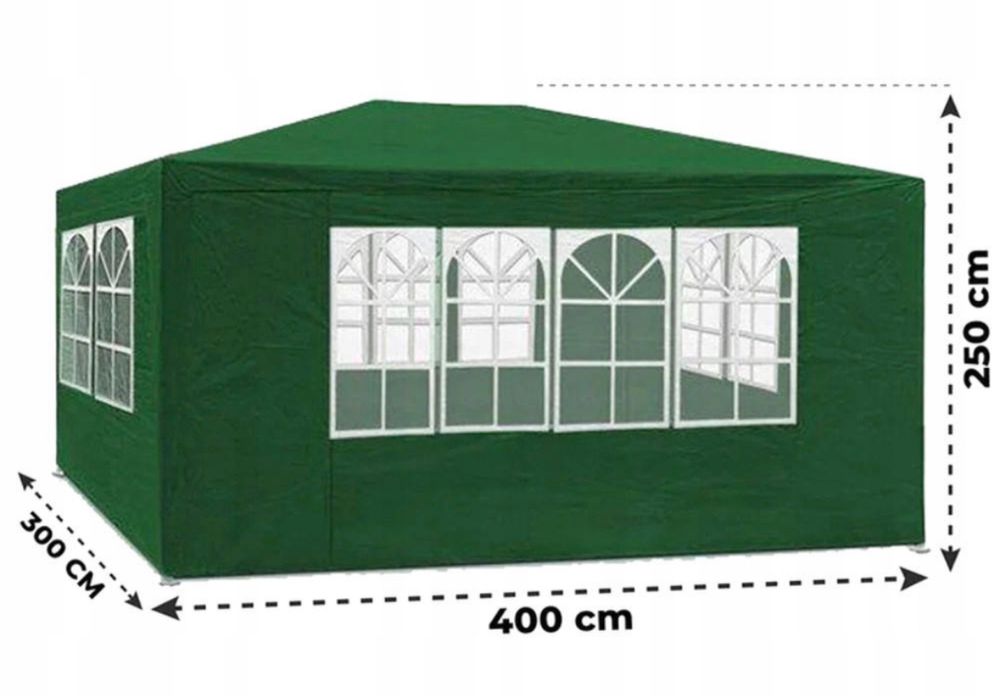 Namiot Pawilon Ogrodowy Handlowy 4x3m Wodoodporrny Imprezowy Altana