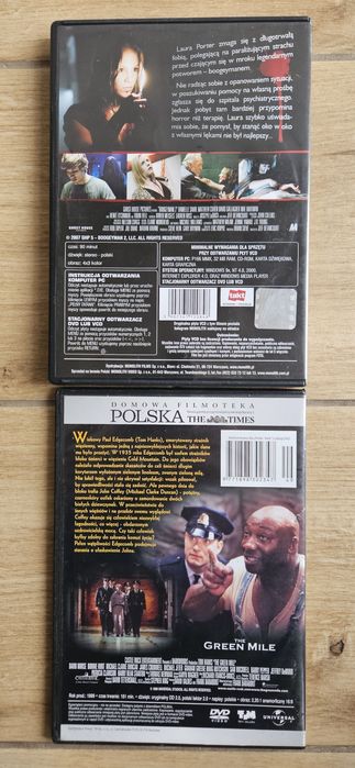 Płyty DVD VCD Zielona Mila i Boogeyman2