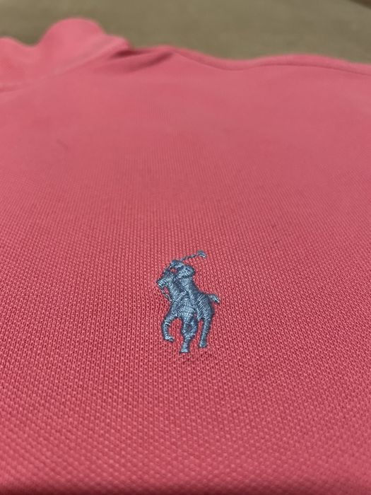 Оригинальная футболка Polo.Розово-бордового цвета.