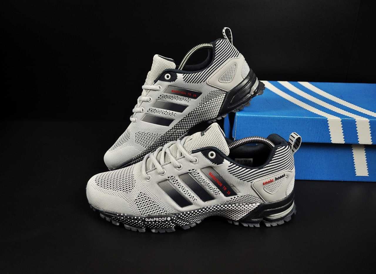 Кросівки чоловічі Adidas Marathon TR 26, сірі, сітка 41-46