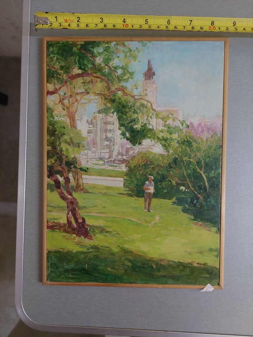 Pintura quadro a óleo parque eduardo VII ?