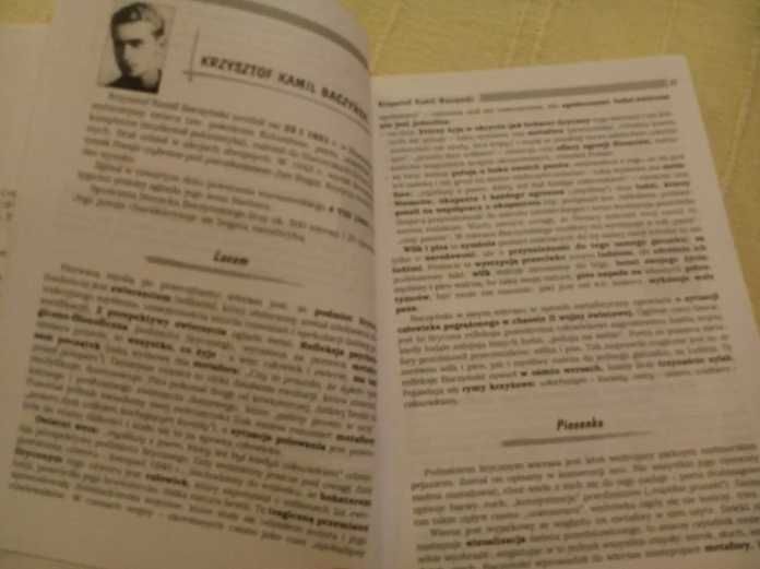 Opracowania lektury wiersze język polski gimnazjum 2kl