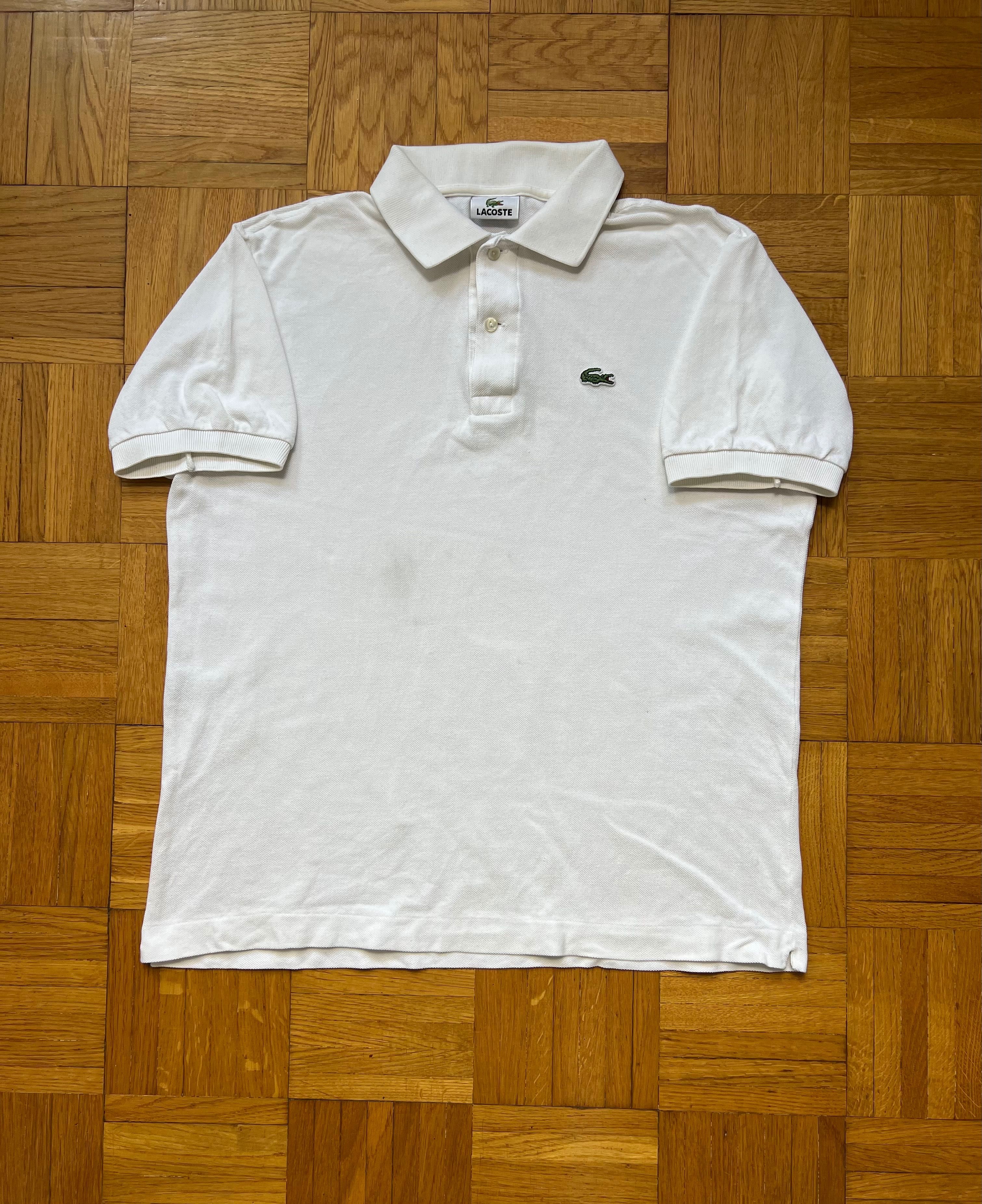 Polo Koszulka Lacoste white small logo