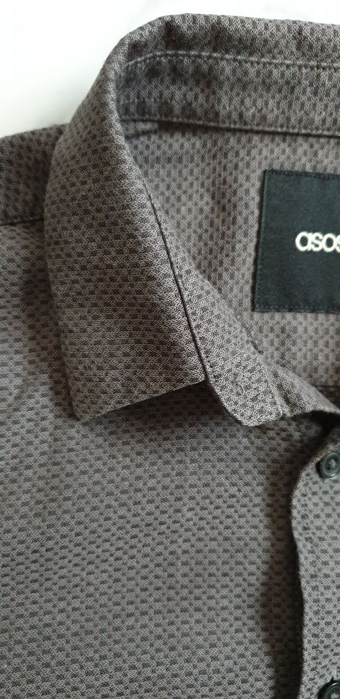 Asos koszula z kołnierzykiem bawełniana roz. S