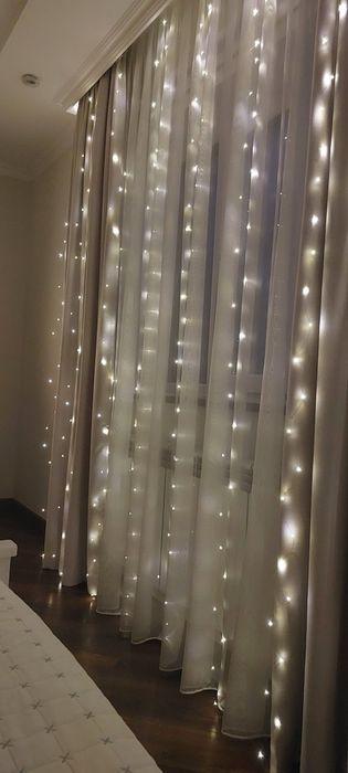 Гірлянда Шторка  роса на пультік 3*3