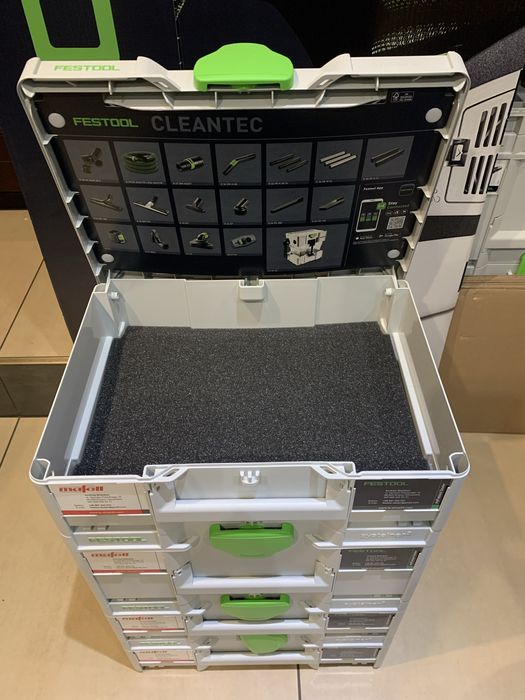 FESTOOL Systainery, komplet 4 sztuki, nowe, bez wad