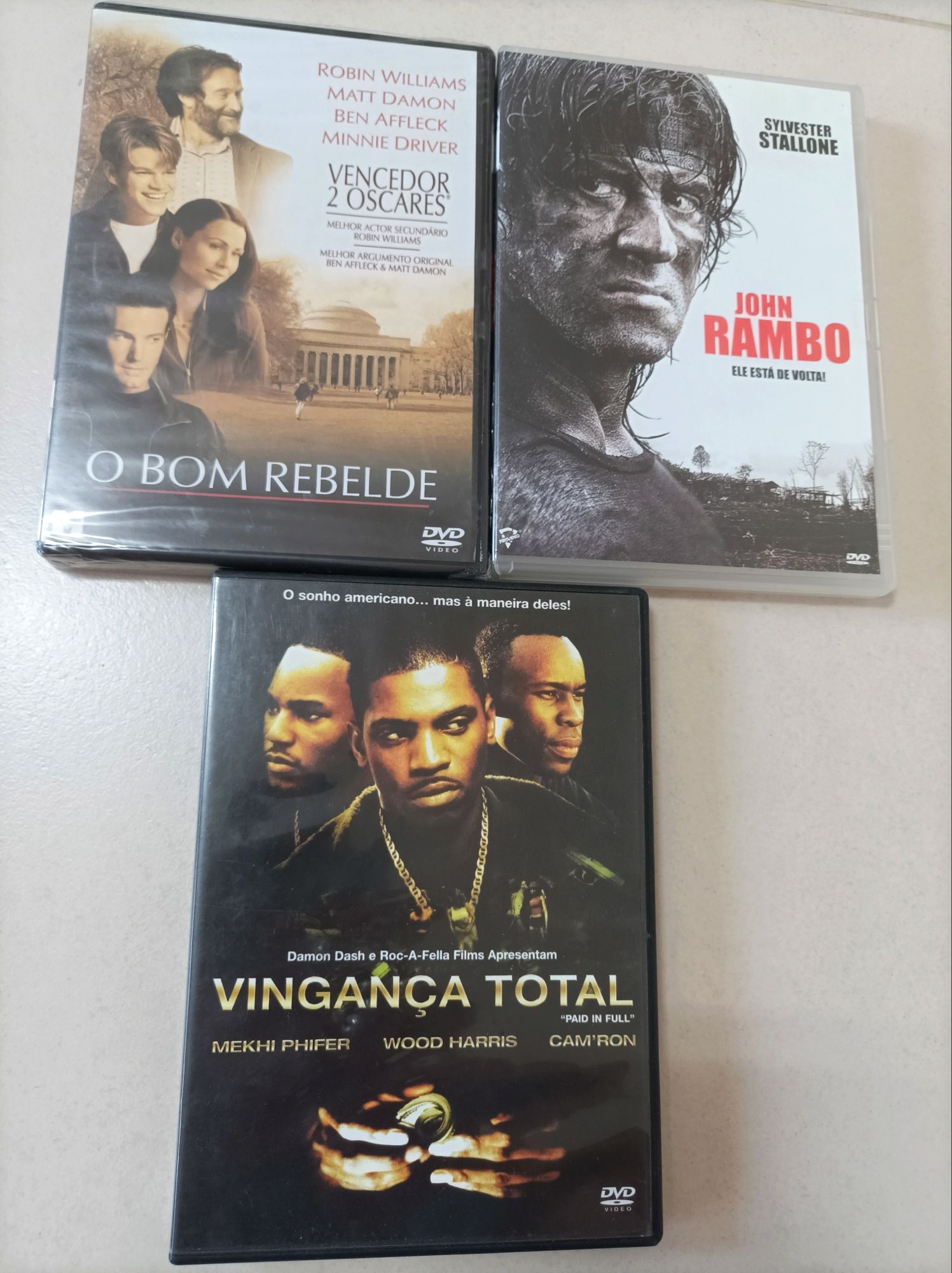 Lote de 9 DVDs originais - (Filmes de Ação / Comédia)