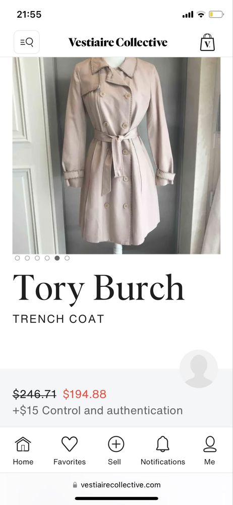 Люксовий тренч Tory Burch