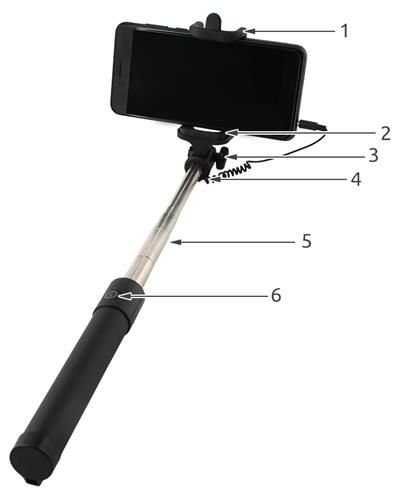 Selfie kij do zdjęć Monopad M4560 Uchwyt Do Smartfona