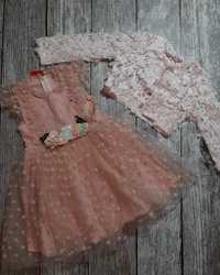 Нарядна сукня з болеро, розмір 104 та 116